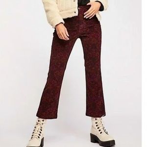 Free people crop flared Corduroys
